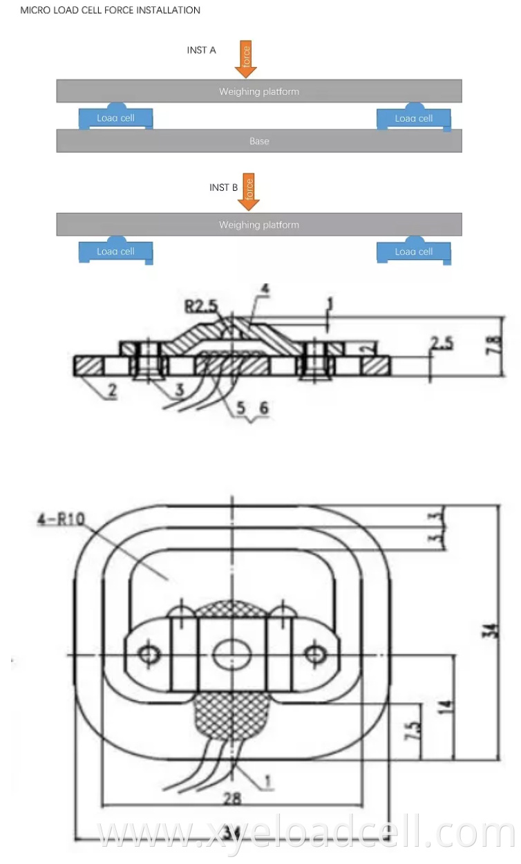 High Precision Micro Scale Load Cell 